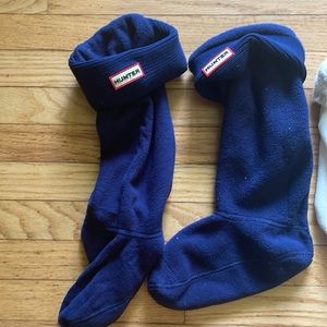 Navy Blue Hunter Boots Socks